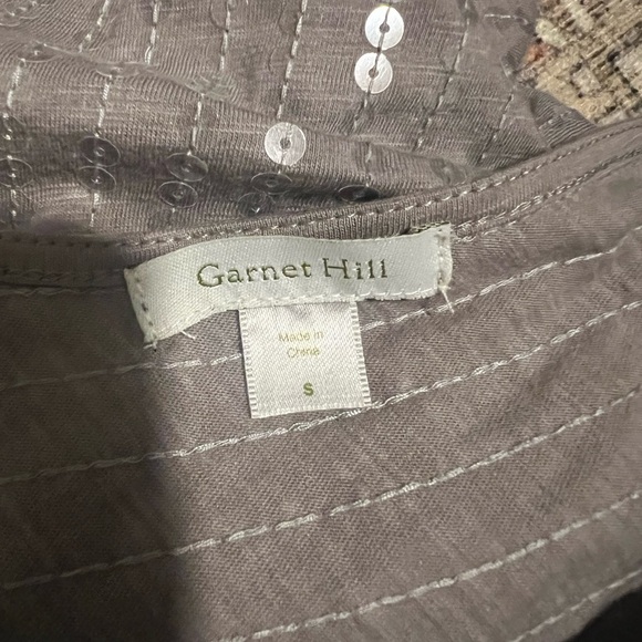 Garnet Hill Elegant Sleeveless Grey Sequin Dress Size Small - Picture 3 of 7